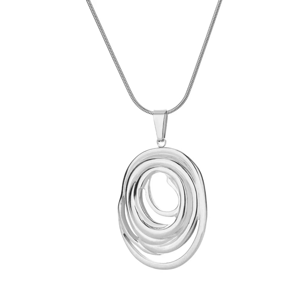 Colar com Pingente Oval