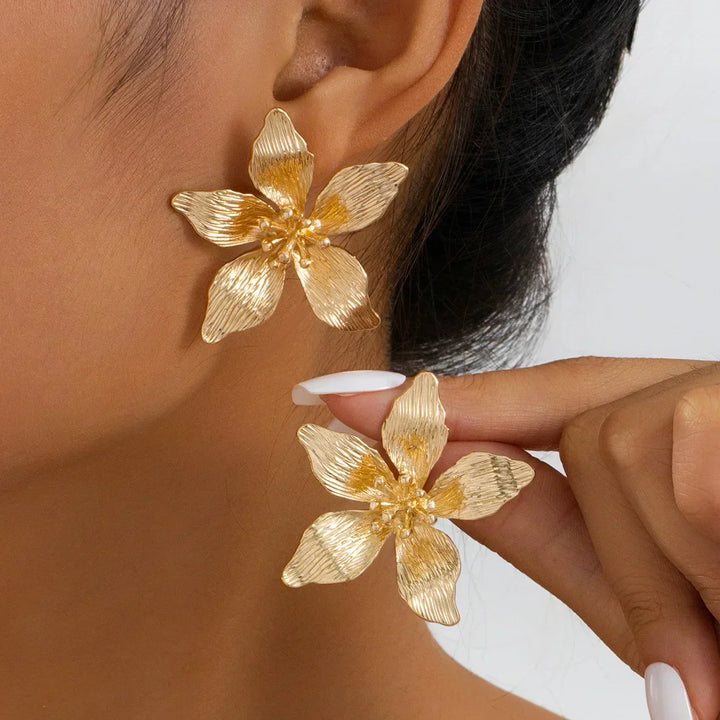 Brincos Florais Pintados