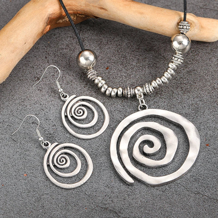 Conjunto de Joias Vintage em Espiral