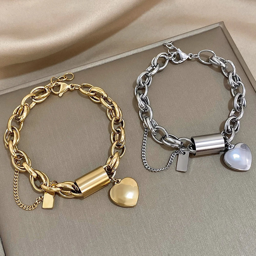 Pulseira Dourada Chunky