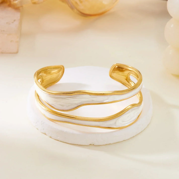 Pulseira de Aço Inoxidável Modern Wave