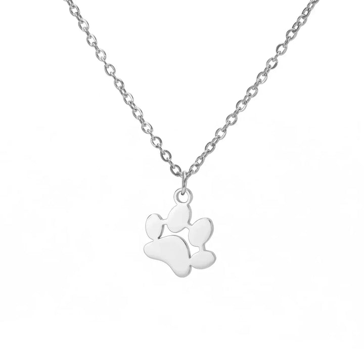 Colar Elegante de Aço Inoxidável em Forma de Patinha