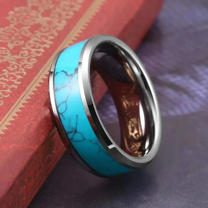 Anel Turquesa Elegante