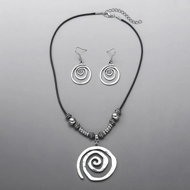 Conjunto de Joias Vintage em Espiral