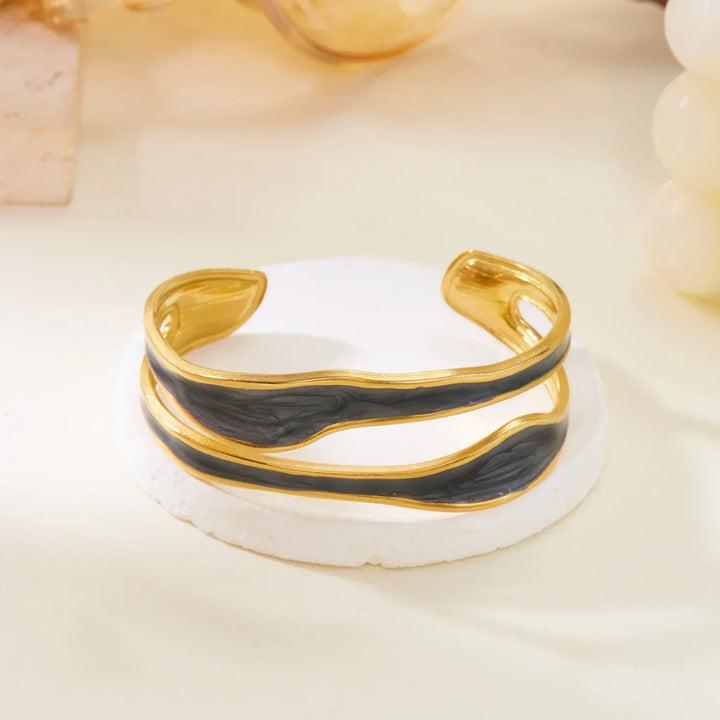 Pulseira de Aço Inoxidável Modern Wave