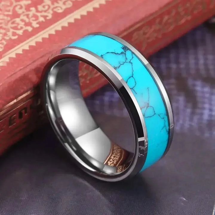 Anel Turquesa Elegante