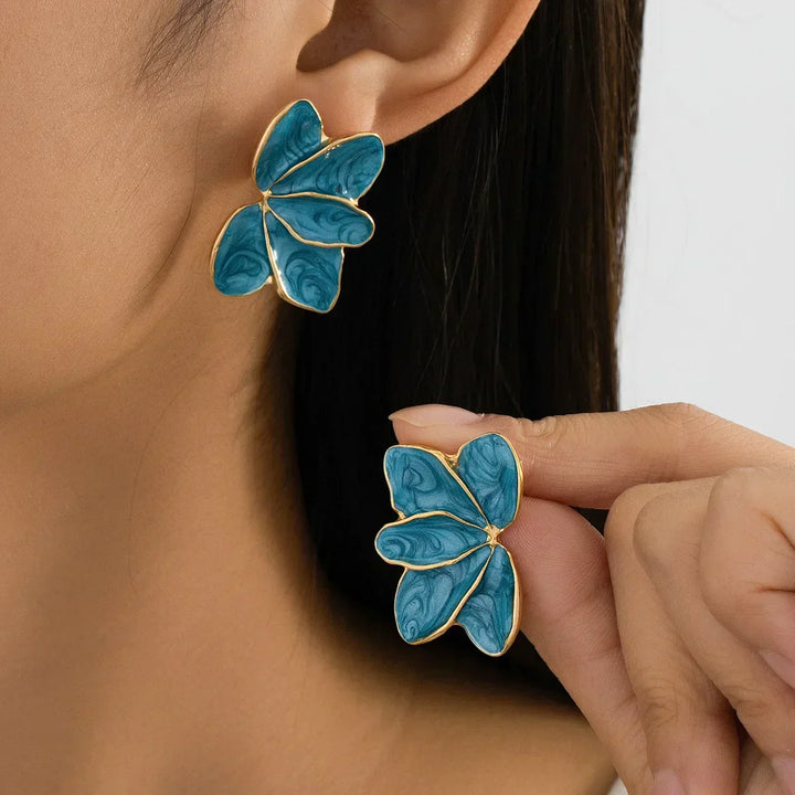 Deslumbrantes Brincos Vintage Florais