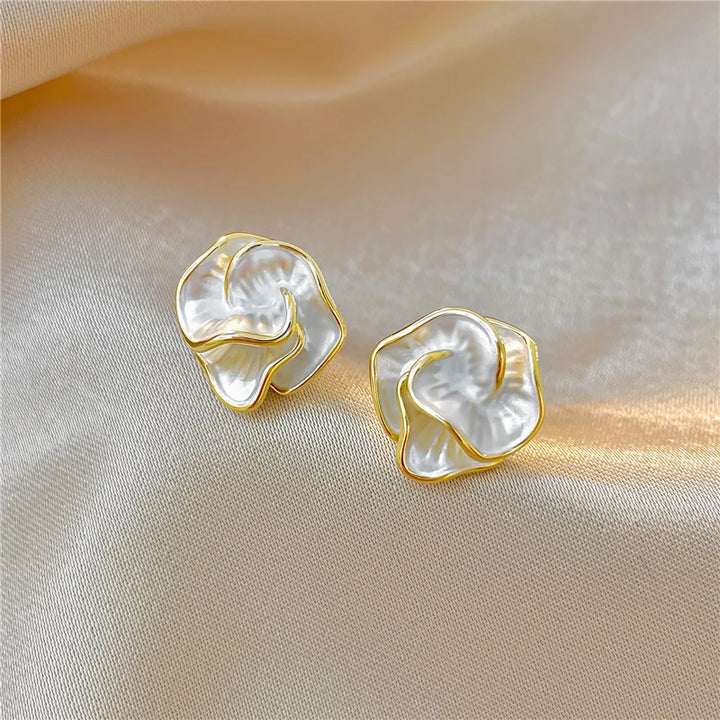 Brincos de Flor de Pérola