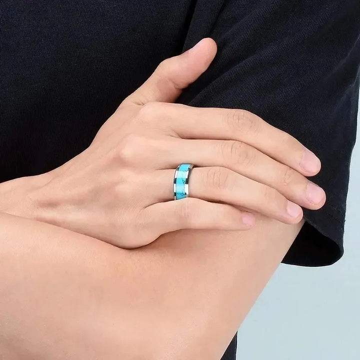 Anel Turquesa Elegante