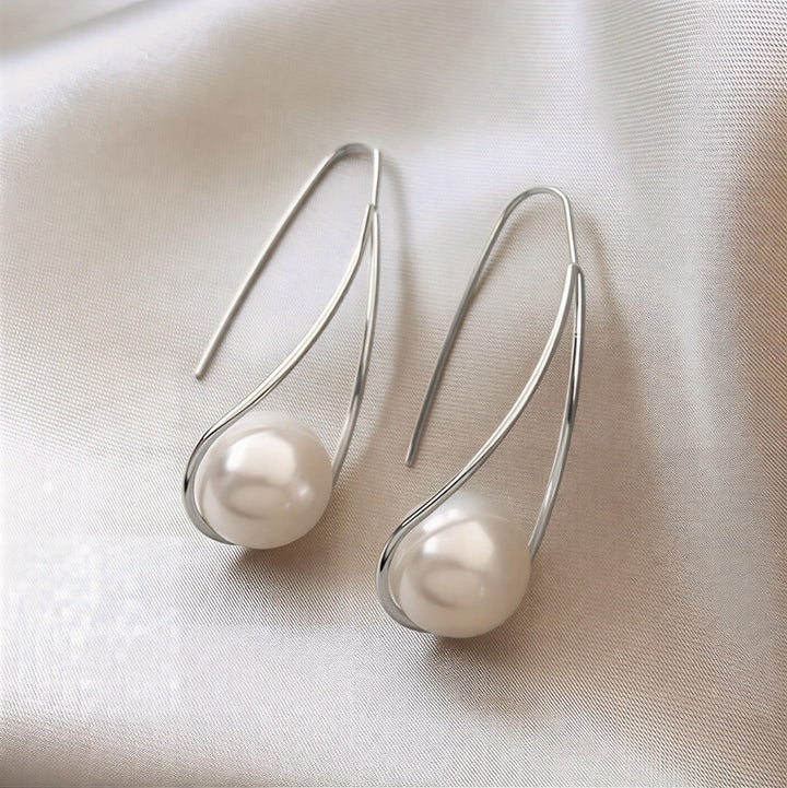 Brincos Elegantes de Pérola Mística