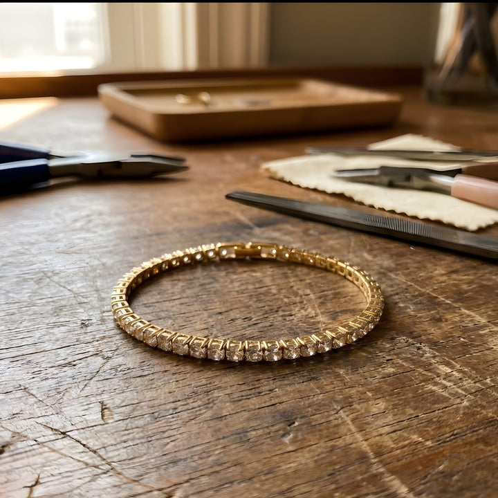Pulseira de Ouro Elegante Heritage