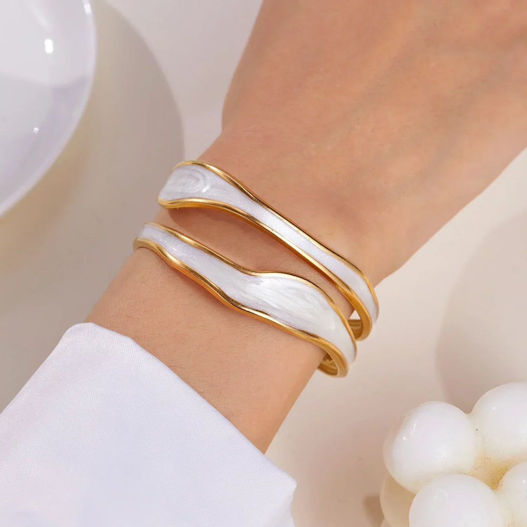 Pulseira de Aço Inoxidável Modern Wave