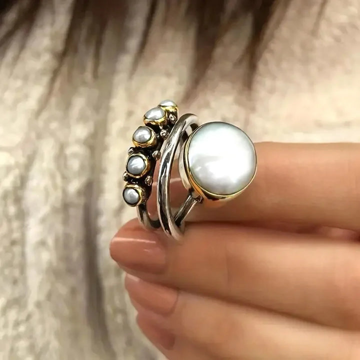 Conjunto de Anéis Empilháveis de Pérola