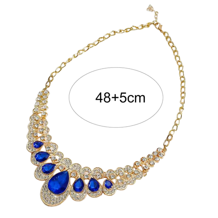Conjunto de Joias de Ouro Safira