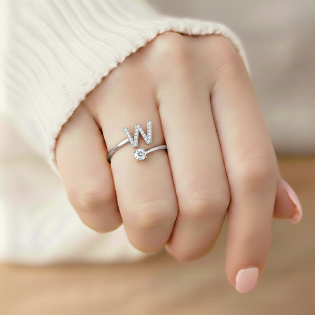 Anel Inicial Personalizado Charmoso