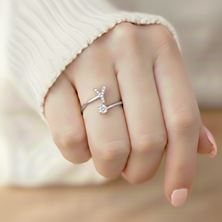 Anel Inicial Personalizado Charmoso