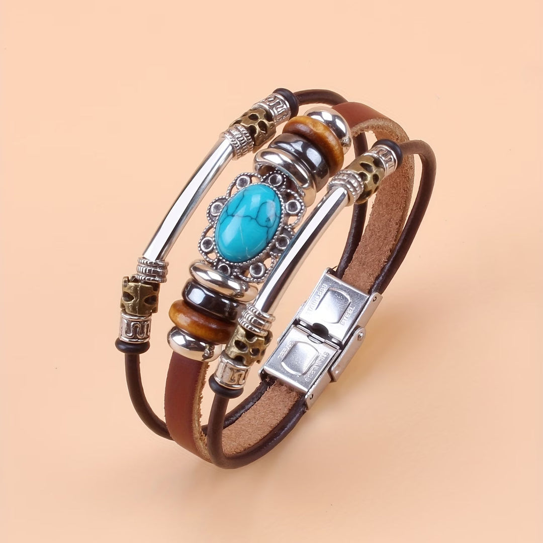 Vintage Turquoise Buckle Bracelet