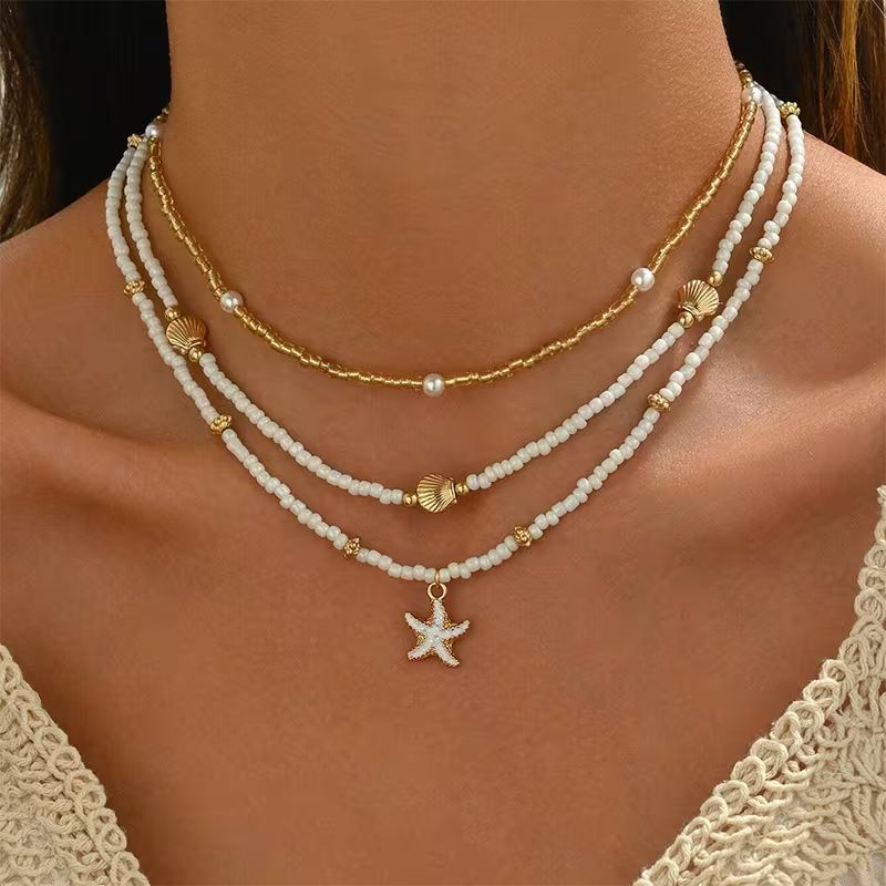 Conjunto de Colar Camadas Costeiras