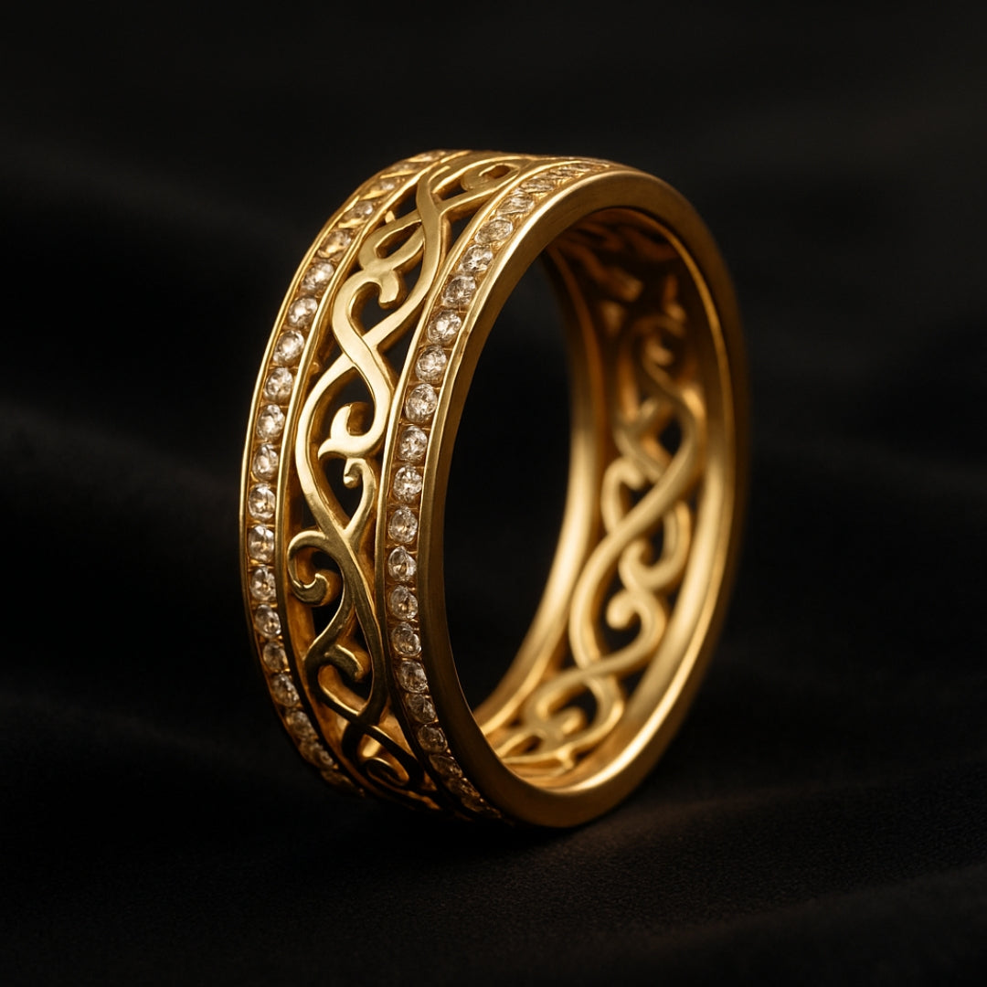 Anel Dourado Bright Hollow