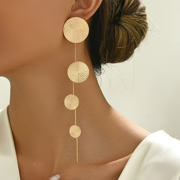 Brincos Gold Circle Instant Showstopper