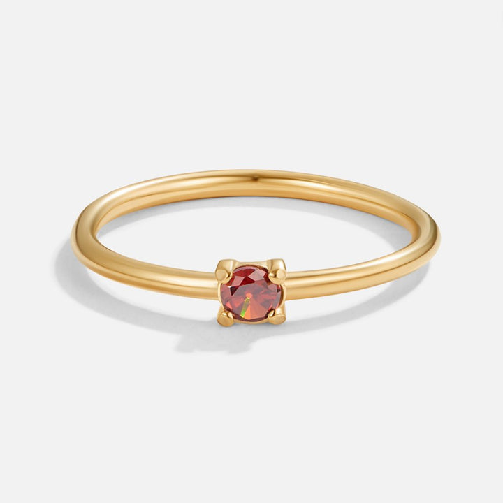 Anéis de Ouro com Pedra do Mês