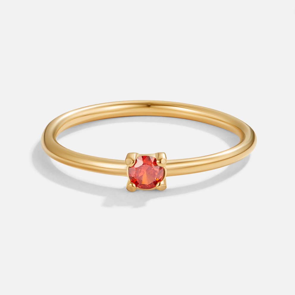 Anéis de Ouro com Pedra do Mês