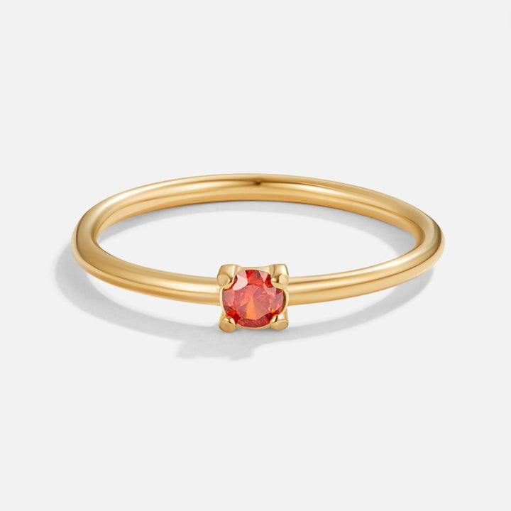 Anéis de Ouro com Pedra do Mês
