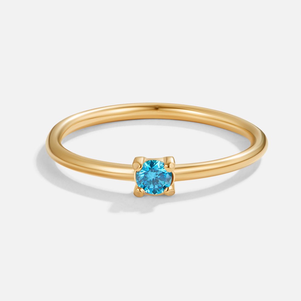 Anéis de Ouro com Pedra do Mês