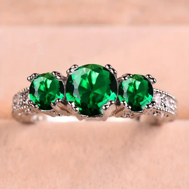 Anel Verde Esmeralda Mayfair