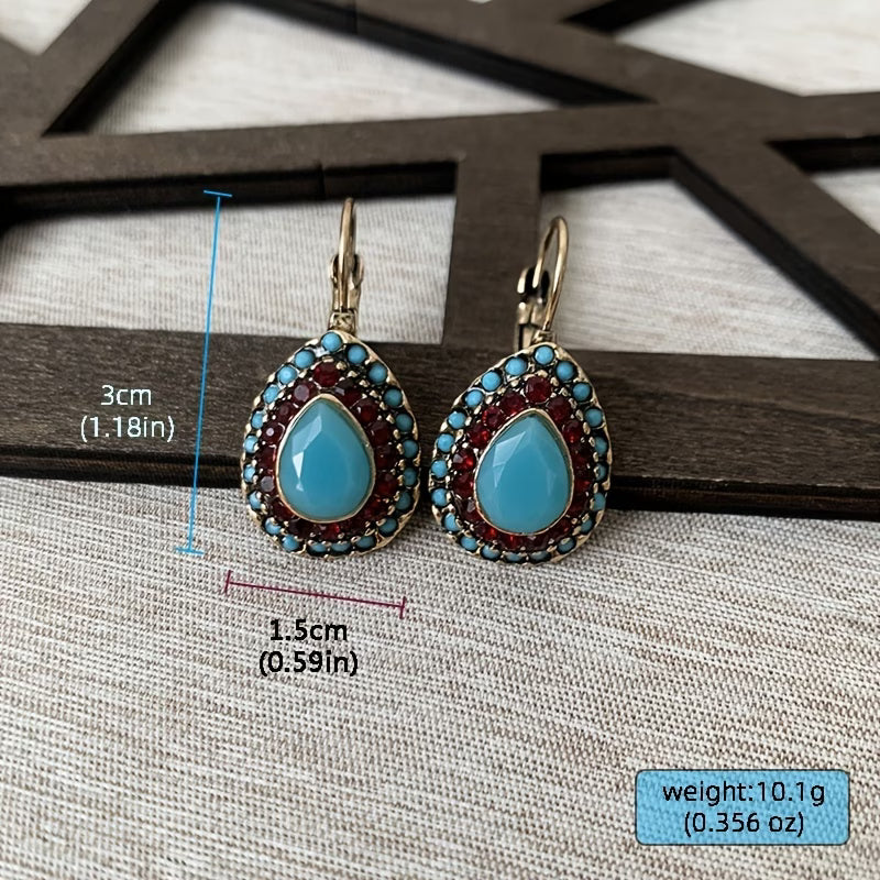 Classic Teardrop Turquoise Earrings