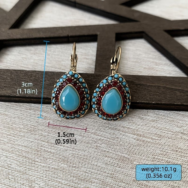 Classic Teardrop Turquoise Earrings