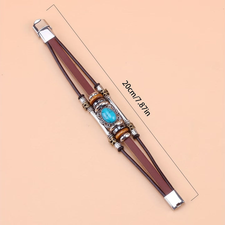 Bracelete Vintage com Fivela Turquesa