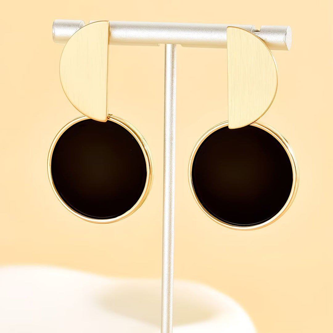 Brincos de Ouro Negro com Elegância Sem Peso