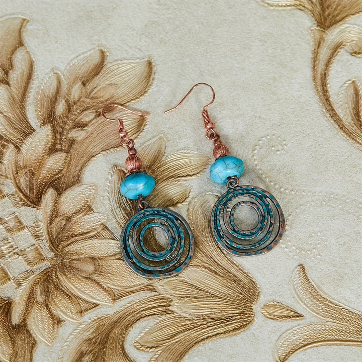 Brincos de Cobre Turquesa