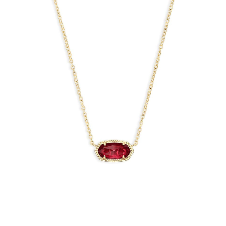 Colar de Ouro com Rubi Oval Clássico