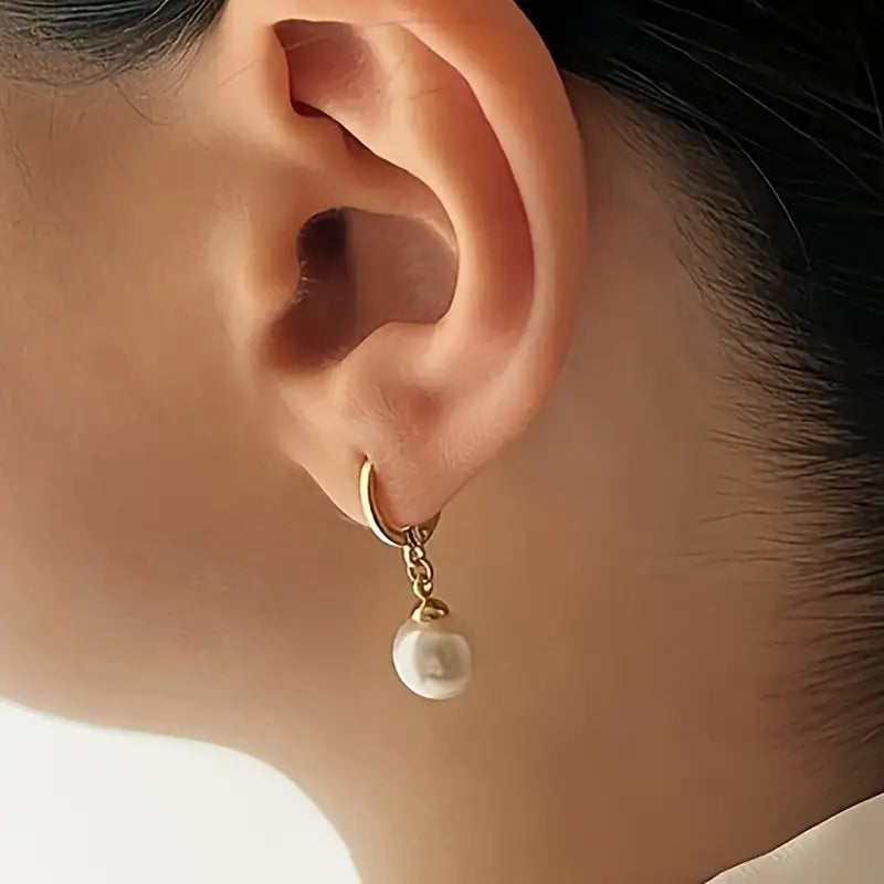 Conjunto de Colar de Pérola Elegante e Gracioso