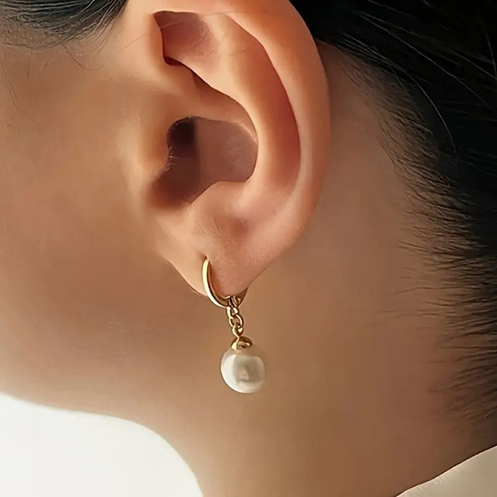 Conjunto de Colar de Pérola Elegante e Gracioso