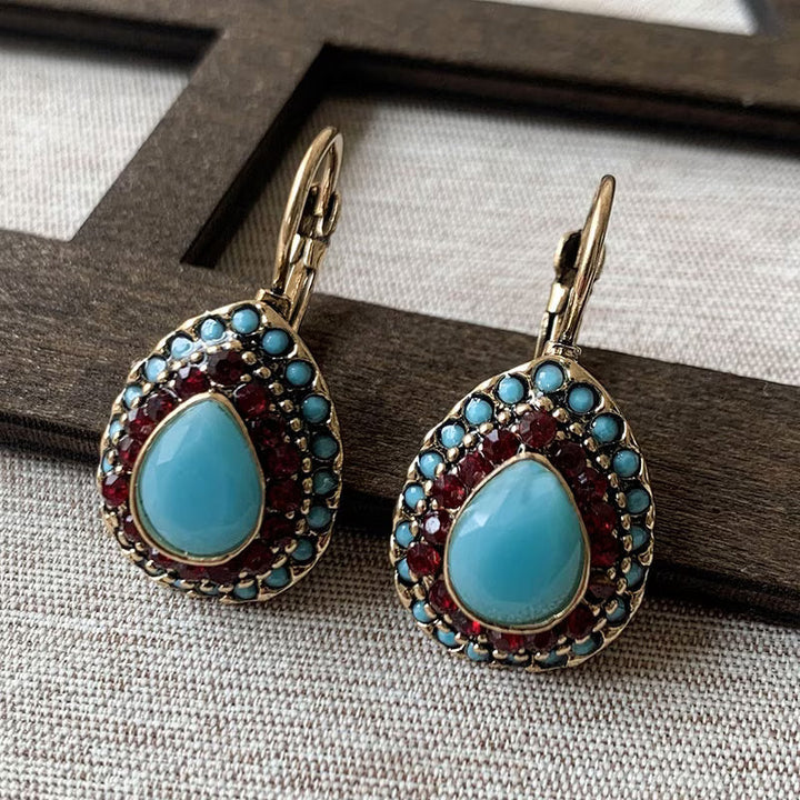 Classic Teardrop Turquoise Earrings
