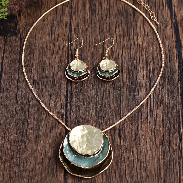 Conjunto de Joias Pôr do Sol Boêmio