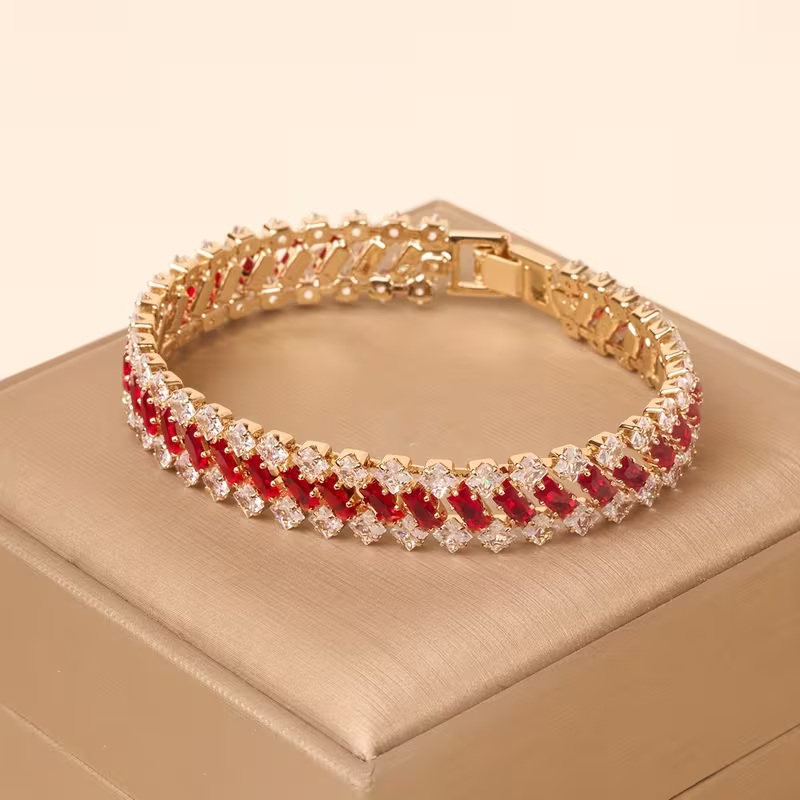 Pulseira Luxuosa de Ouro com Esmeralda Elegante