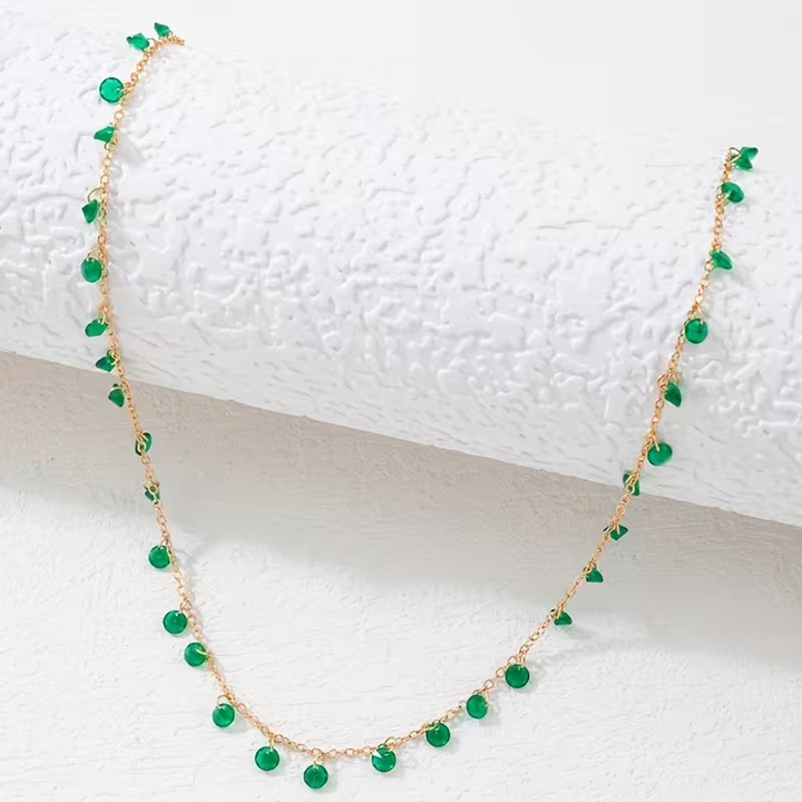 Colar Gota de Esmeralda