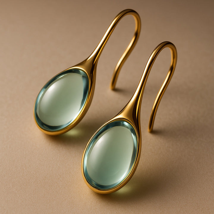 Brincos de Cristal em Ouro e Prata