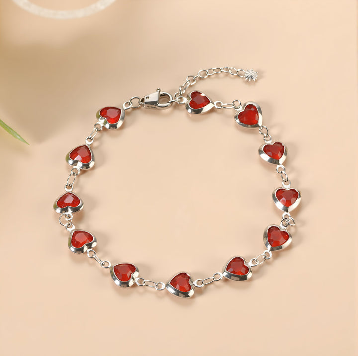 Pulseira de Ouro com Cluster de Gemas Sofisticadas