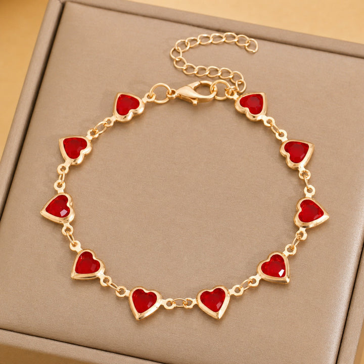 Pulseira de Ouro com Cluster de Gemas Sofisticadas