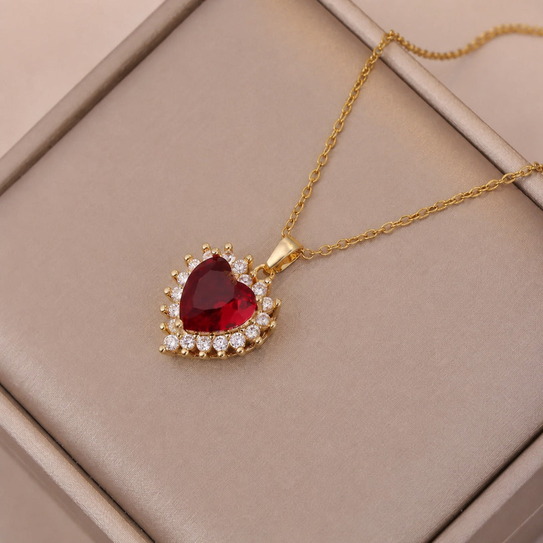 Conjunto de Joias Sofisticado em Ouro Vermelho