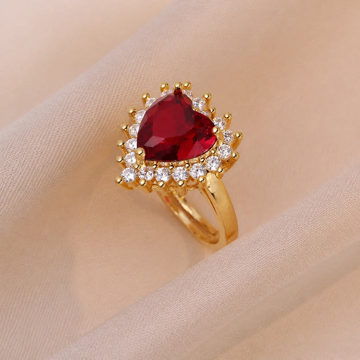 Conjunto de Joias Sofisticado em Ouro Vermelho
