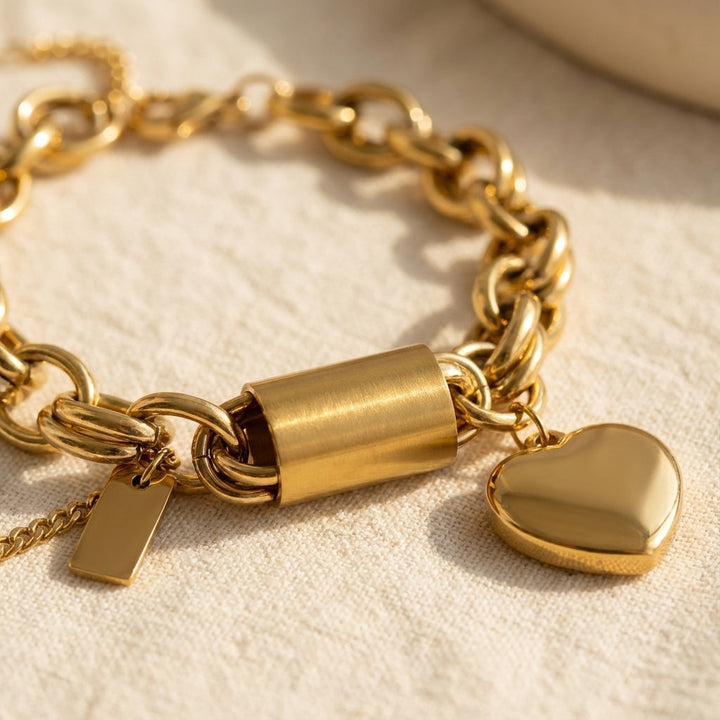 Pulseira Dourada Chunky