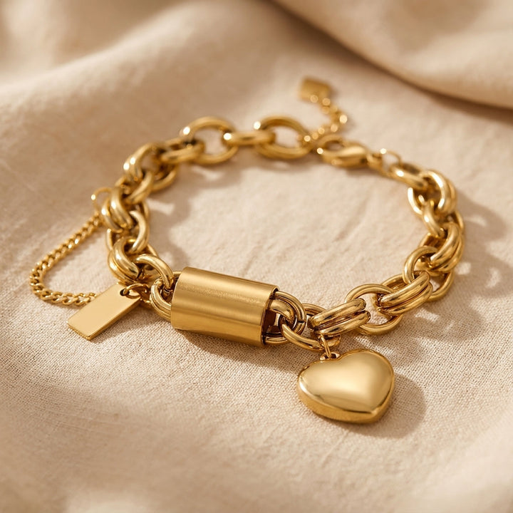 Pulseira Dourada Chunky