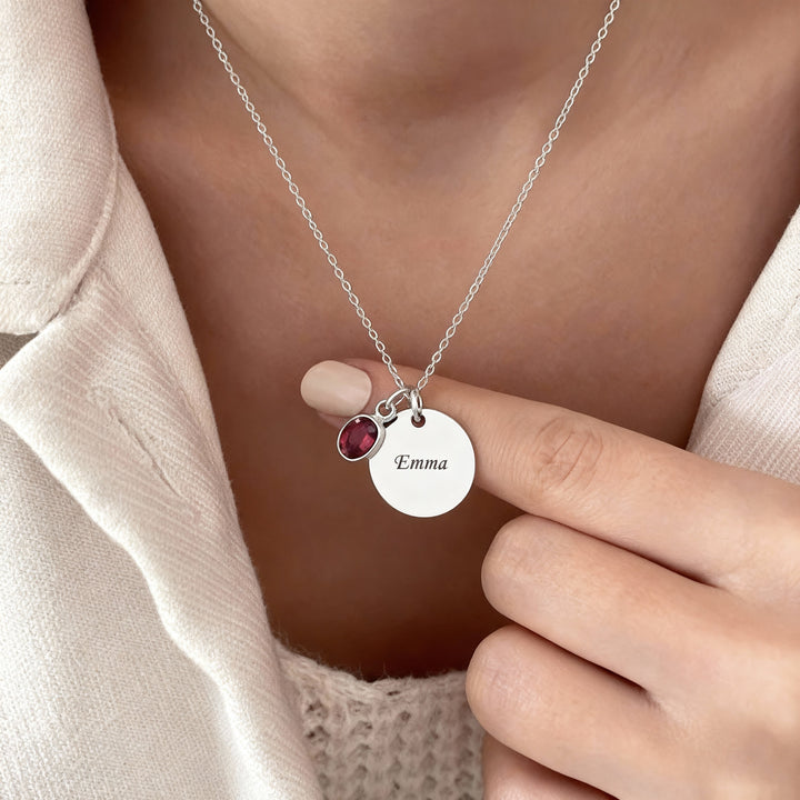 Colar de Nome Personalizado em Rubi