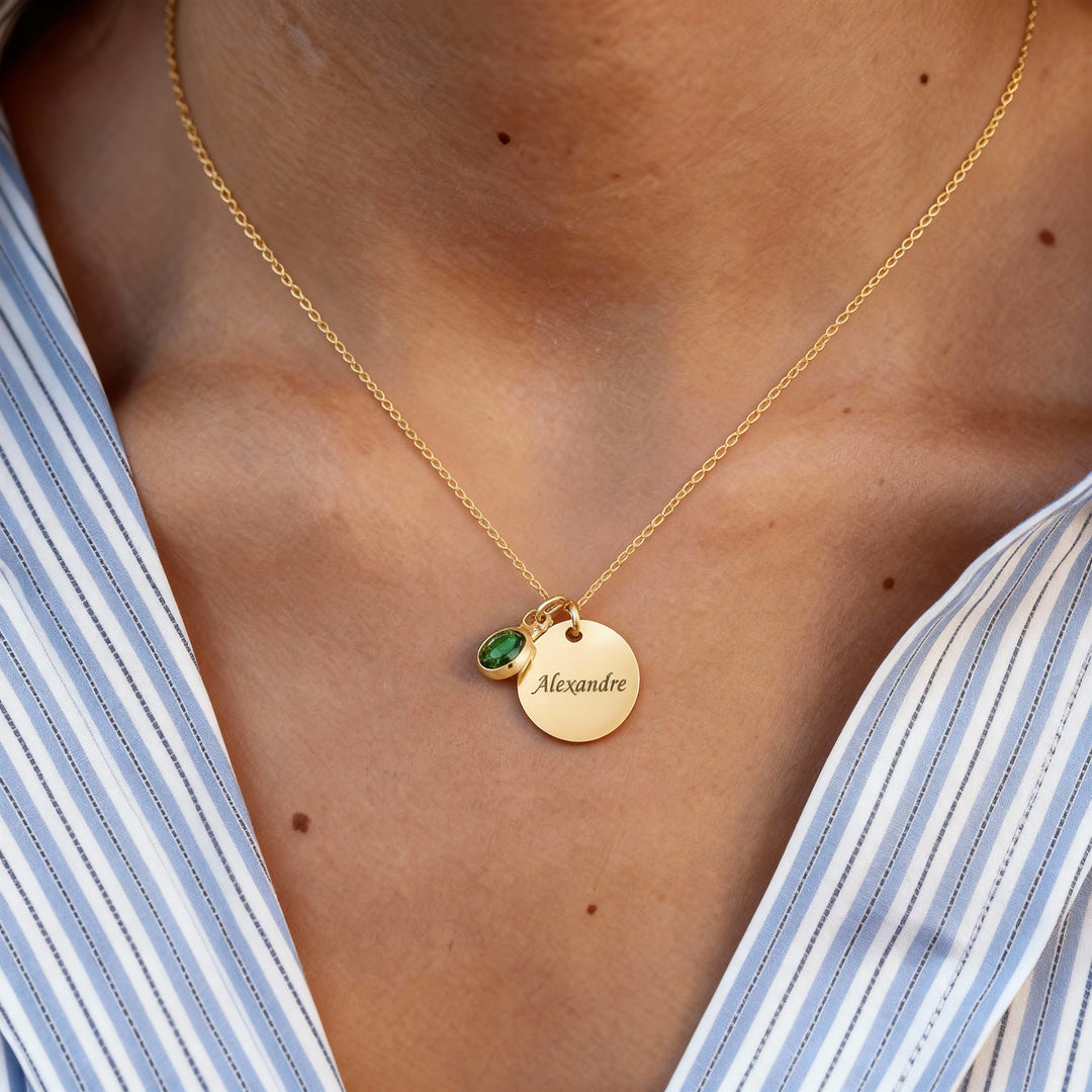 Colar de Nome Personalizado em Rubi